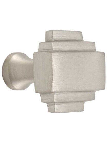 Streamline Deco Cabinet Knob in Satin Nickel.